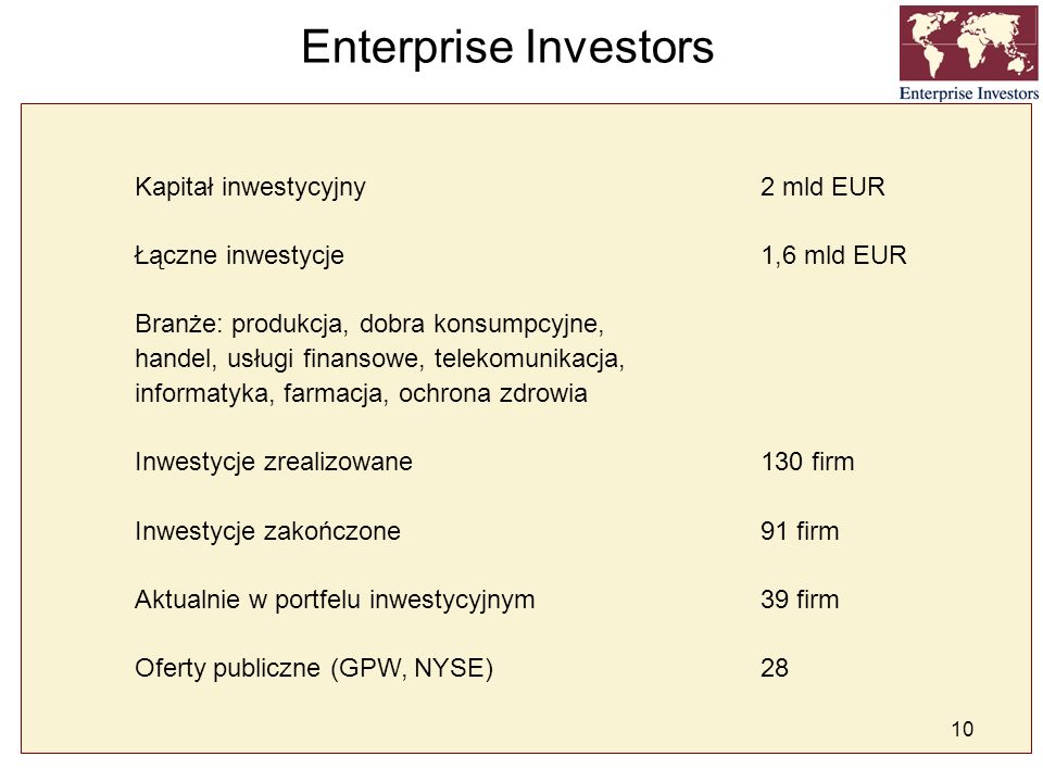 Ryszard Kruk Doradca Zarz Du Enterprise Investors Ppt Pobierz